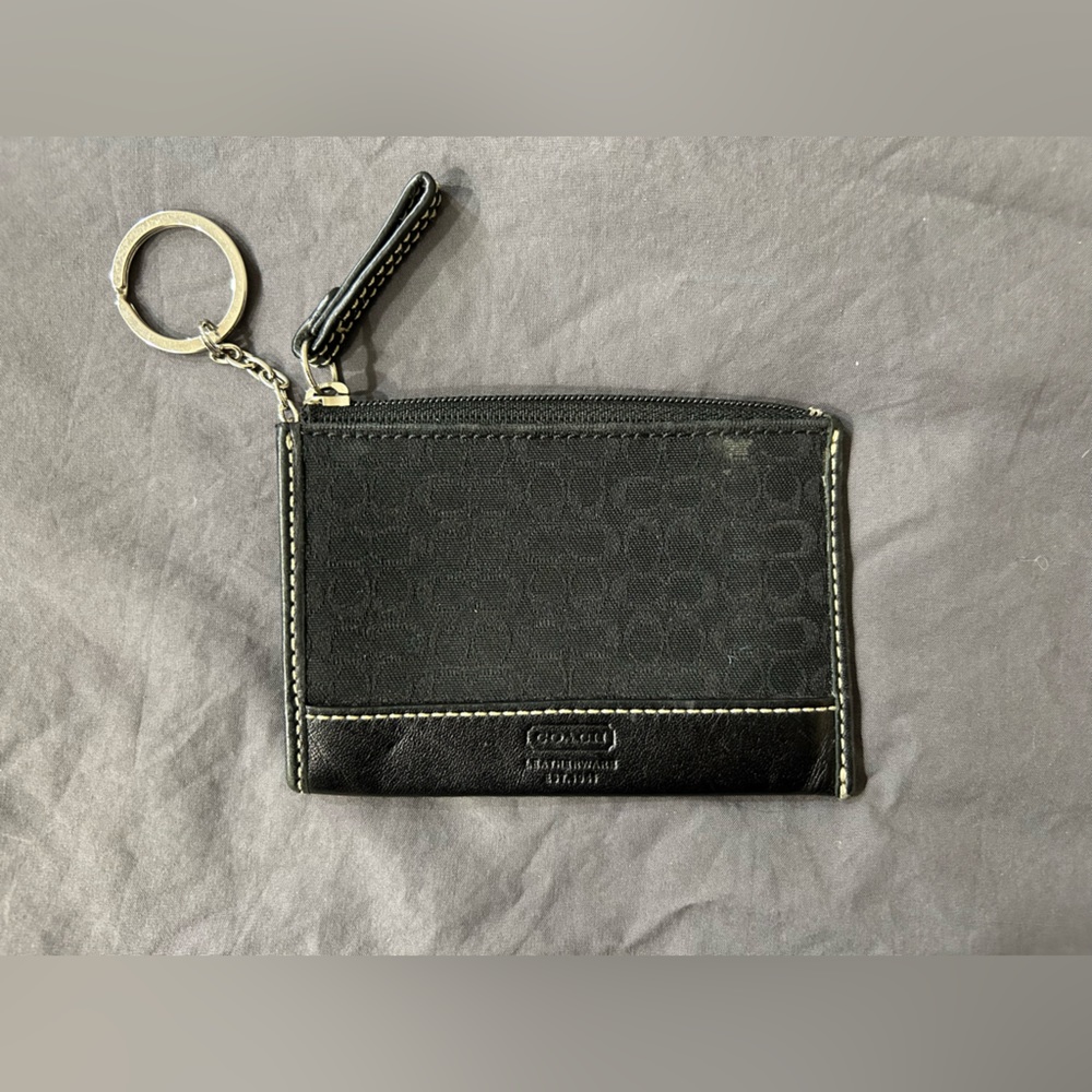 Coach black small wallet